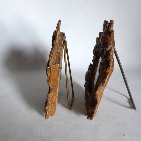 VINTAGE OOAK POST MORTEM MEMENTO MORI PHOTOGRAPH WOOD FRAME ODDITY HORROR SET - Picture 10 of 15